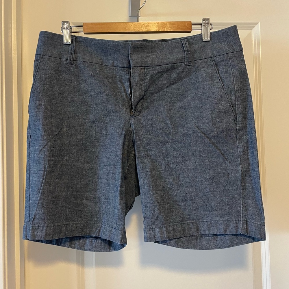 JCrew Factory chambray Frankie shorts Size 12